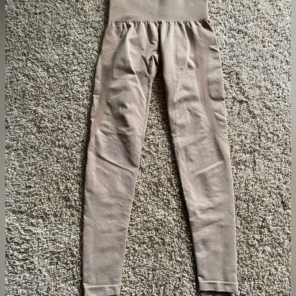NVGTN leggings. Brown/gold color. Size x-small.